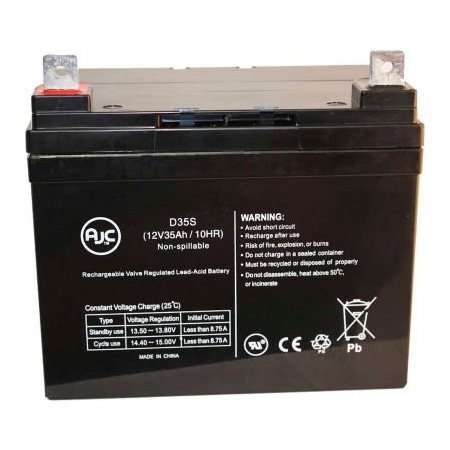 Battery Clerk AJC Enduring 6GFM35 6-GFM-35 12V 35Ah Sealed Lead Acid Battery ENDURING-6GFM35 6-GFM-35